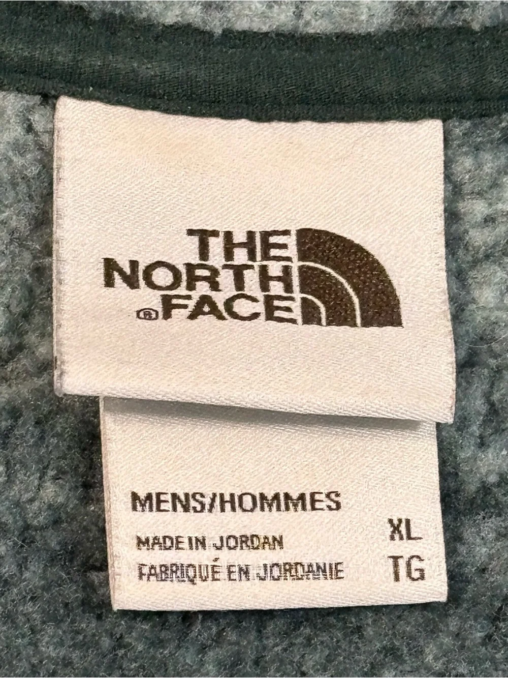 The North Face Fleece Pullover Mens XL Green Plaid 1/4 Zip Jacket Shacket Gorp